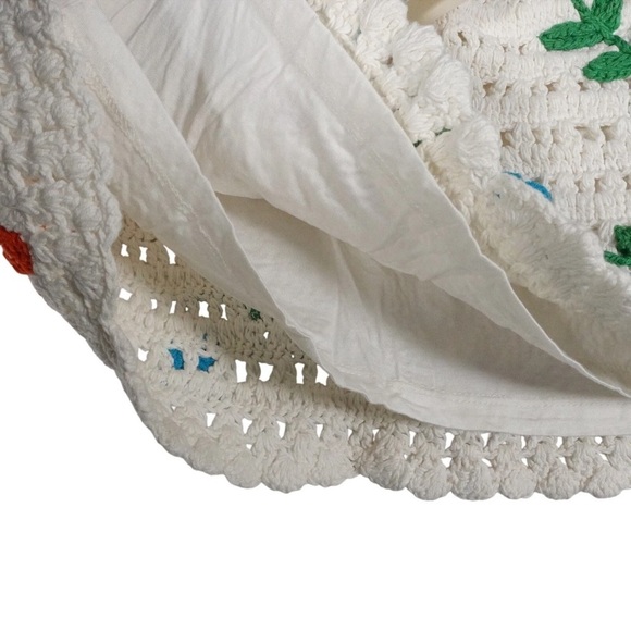 Love The Label Leighton Skirt Size XS NWT Multi Ivory Crochet Cotton Mini Boho - Picture 3 of 11